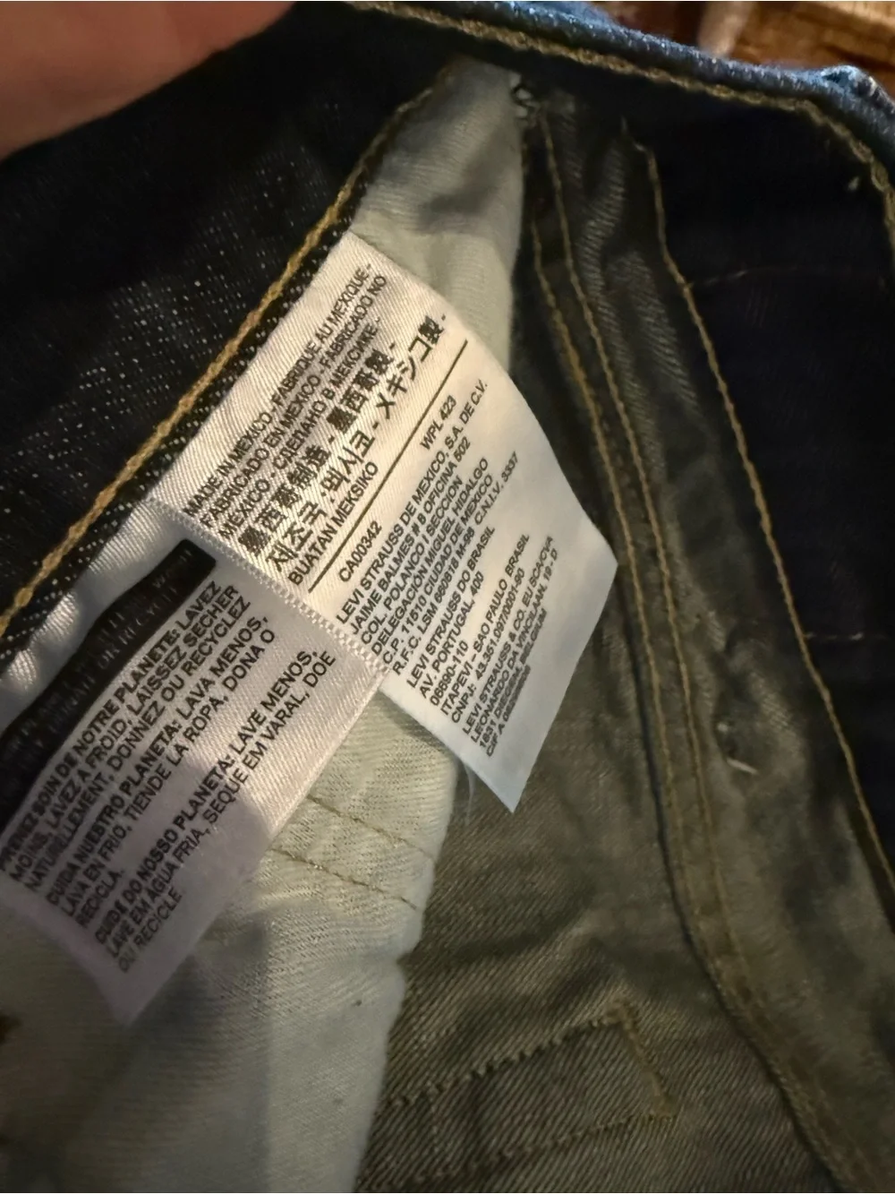 Levi's Men's Indigo Straight-Leg Jeans 38x32